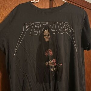 YEEZUS grim reaper with flowers tee in size Large